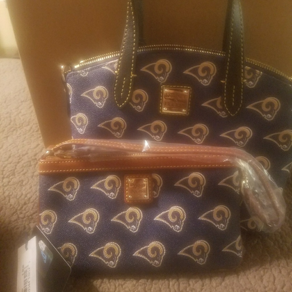LA Rams Dooney & Bourke purse and wristlet